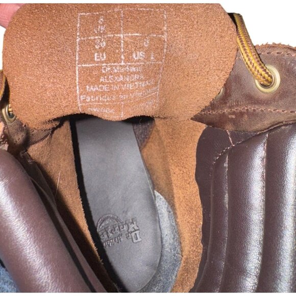 Dr. Martens Alexandra Women’s Size 8 Brown Heeled Ankle Boots - Picture 6 of 13